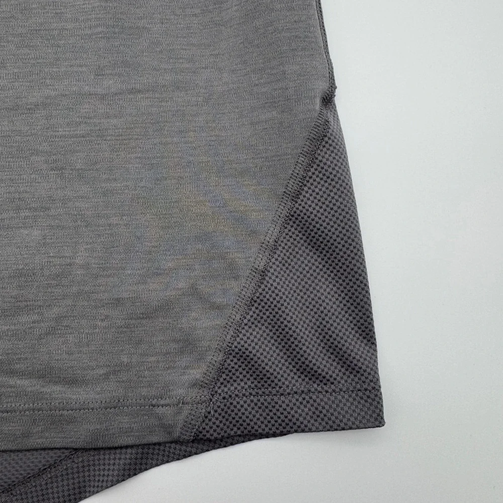 Nike Running Dri-FIT Gray Mesh Back Short Sleeve Training Shirt Womens Small